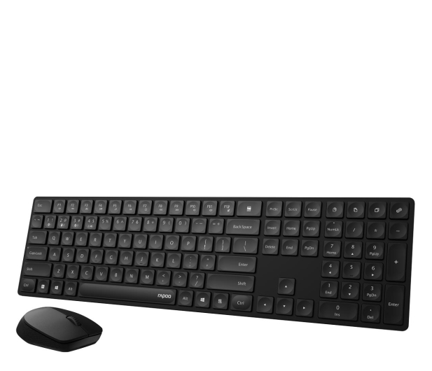 RAPOO Zestaw 8020M bezprzewodowy Czarny 221522 - 1275979 - zdjęcie